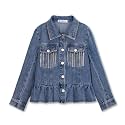 WELAKEN Girls Denim Jackets – Trendy Button-Up Outerwear for Kids