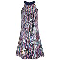WELAKEN Girls Sparkly Sequin Dress Puff Sleeve for Kids Party Birthday