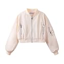 WELAKEN Lightweight Multiple Pockets Zip Up Bomber Jacket for Girls Toddler &amp; Kids II Little Girl's Casual Flight Crop Jacket