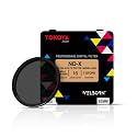 Welborn Tokoya 82 mm ND2 to ND400 Variable Neutral Density Filter Slim ND Fader ND2-400 Optical Glass Filter for DSLR Camera Lenses (82 mm)