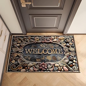Welcome Doormat for Home Entrance Non-Slip