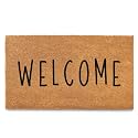 Welcome Mat 30x17 Inch, Front Door Mat Coir for Patio Entryway Porch