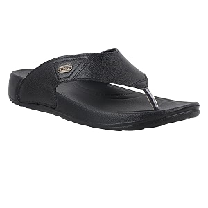 WELCOME Soft Mens Slippers with Cushion FootBed