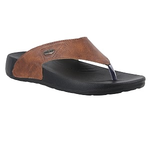 WELCOME Soft Mens Slippers with Cushion FootBed