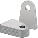 Weld on Tabs, 1/2" Hole Weld Tabs, Steel Shock Mount Weld Tab, Weld on tabs 1/4 Thick 4 pcs