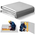 Welding Blanket Fireproof with Brass Grommets, Large Size 6' x 4', Grey