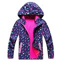 Welity Boys & Girls Rain Jackets Lightweight Waterproof Hooded Raincoats Windbreaker Coats