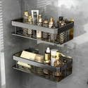 Welkin Bathroom Kitchen Wall Shelf 30cm Black