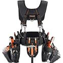 WELKINLAND 39Pockets Tool belts for Men with Suspenders, Roof Tool Belt