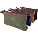 WELKINLAND Heavy-Duty Canvas Tool Pouch, 4PCS 12-Inch Zippered Tool Pouch