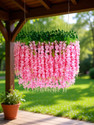 well art gallery Pink Westeria Artificial Flower