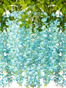 well art gallery wisteria artificial hanging flowers for wall hanging decoration clear westeria artificial flower