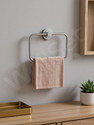 Well Set Stainless Steel Towel Ring/Napkin Holder/Hanger/Bathroom Accessories 7 inch 1 Bar Towel Rod (Stainless Steel Pack of 1)