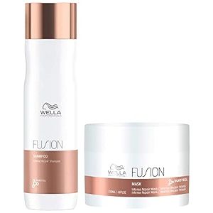 wella professionals fusion intense repair mask 150ml and fusion intense repair shampoo for damaged hair type fresh 250 ml combo 2 count