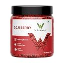 WELLAYA Premium Dried GojiBerry - 250gm | Whole Chewy GojiBerry Dry Fruit | High in Vitamins, Fiber & Rich in Antioxidants | Immunity Booster Goji Berry Toppings for Fruit & Salads