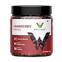 WELLAYA Premium Dried Whole Cranberries - 350gm | No Fat and Low Calories | High Nutrient and Antioxidant Cranberry Whole Superfood Berries