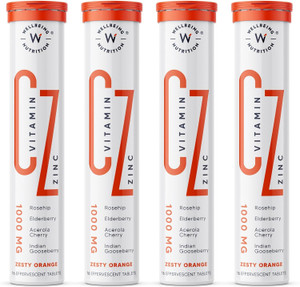 wellbeing nutrition vitamin c  zincnatural and organic immunity booster100 rda1000mg vitamin c