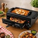 Wellberg 2200W 3-in-1 Electric BBQ Grill & Tandoor Oven | 16 Inch Multipurpose Electric Tandoor | Stainless Steel Heating Element | Suitable for Pizza, Paneer Tikka, Naan, Roti & Roasting