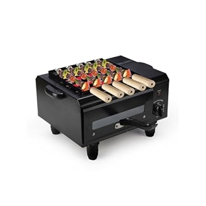 wellberg 3-in-1 versatile electric tandoor  16-inch with 2200w stainless steel element for tandoori cooking grilling and barbeque