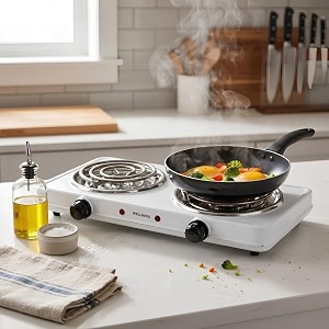 wellberg double electric hot plate 2000w 1000w1000w dual burner electric cooktop with adjustable temperature control knobs portable cooking stove for home hostel office amp kitchen
