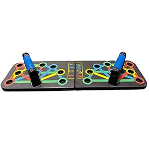 wellberg portable push up board for ecercise  body building exercise tools  chest triceps  14 in 1 multi-function pushup bracket rack dips stand body  push up equipment for men women