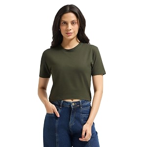 Wellbi Womens Bamboo Crop Top Soft