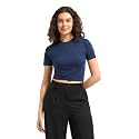 Wellbi Womens Bamboo Crop Top Soft amp
