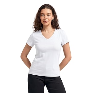 Wellbi Womens Bamboo V-Neck T-Shirt Ultra