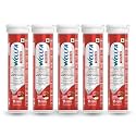 Wellfa Truslim Tablets | Pack of 5 | Apple Cider Vinegar | Probiotics | Garcinia Cambogia | Vitamin B6 &amp; B12 | Manages Weight | Better Gut Health | Boosts Metabolism | Apple flavor-17 Effervescent tablets