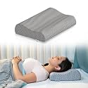 WELLGIVER Memory Foam Cervical Pillow | 2 Years Warranty | Orthopedic Cervical Pillow Neck Support Pillow for Sleeping, Neck &amp; Shoulder Pain | 19 x 11 Inch | Standard | Removable Zipper Cover | Pack 1