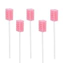 Disposable Oral Swabs, Mouth Swabs (100pcs,Pink)