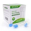 Wellgler's Oral Care Swabs Disposable- Blue 100 Counts