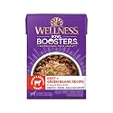 Wellness Bowl Boosters Hearty Topper Wet Dog Food for Small, Medium, and Large Breeds, Grain Free, Natural, Beef and Green Beans Recipe, 5.5 oz, Pack of 12