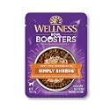 Wellness Bowl Boosters Simply Shreds Wet Dog Food Topper for Small, Medium, and Large Breeds, Grain Free, Natural, Chicken Liver and Broccoli Recipe, 2.8 oz, Pack of 12 Pouches