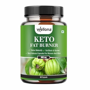 wellona keto fat burner 60 capsules 800mg weight loss supplement with garcinia cambogia green coffee beans green tea extract metabolism booster fat burner for men amp women pack of 1 300 grams