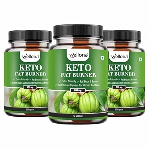wellona keto fat burner 800mg  garcinia cambogia green coffee amp green tea  60 capsules