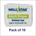Wellstar Adult Diapers Large - Pack of