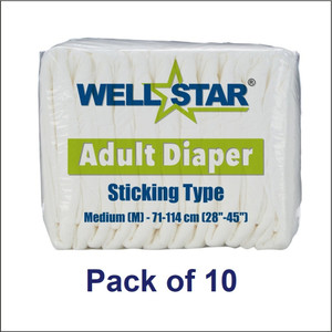 Wellstar Adult Diapers Medium - Pack of