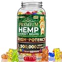 WELLUTION Hemp Gummies – High Potency 1,500,000 MCG – Natural Fruity Bear for Relaxation and Peace - Fast-Acting - Gluten Free - 60ct