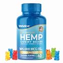 WELLUTION Hemp Gummies – High Potency 985,000 MCG – Natural Fruity Bear for Relaxation and Peace - Fast-Acting - Gluten-Free - 60ct