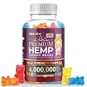 WELLUTION Hemp Gummies XXL 4,000,000 MCG - Vegan Gummy Bears with Natural Hemp Oil, Omega 3-6-9, Vitamins A & D - 60ct