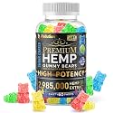 WELLUTION Sugar-Coated Hemp Gummies – High Potency 2,985,000 MCG – Natural Fruity Bears for Relaxation and Peace - Fast-Acting - 60ct