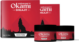 wellversed okami shilajit resin-20g  performance and stamina booster  100 ayurvediclab tested