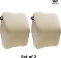 Wellvis Beige Memory Foam Car Pillow Cushion