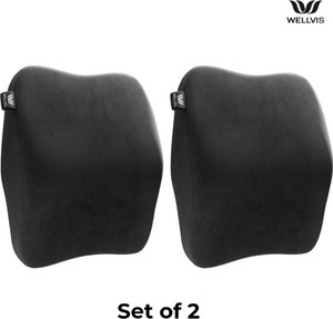Wellvis Black Memory Foam Car Pillow Cushion