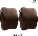 Wellvis Brown Memory Foam Car Pillow Cushion