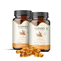 Wellwith (Ayuzera) Sea Buckthorn Berry Oil Vegan Omega 7 500mg, 60 Veg HPMC Capsules (Pack of 2), 30-Day Supply| Sea buckthorn capsules rich In Omega 3, 6, 7 &amp; 9 For Muscle, Bone, Heart &amp; Skin