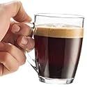 wellxo -Glass Basic Tea - Coffee - Chai - Milk Mug, Cup 200 ml Pack of 6