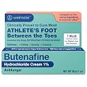 WELMATE Butenafine Hydrochloride 1% Antifungal Cream for Skin, 1 oz