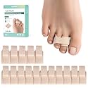 Welnove Hammer Toe Straightener & Corrector - Broken Toe Wraps 16 Ct Small